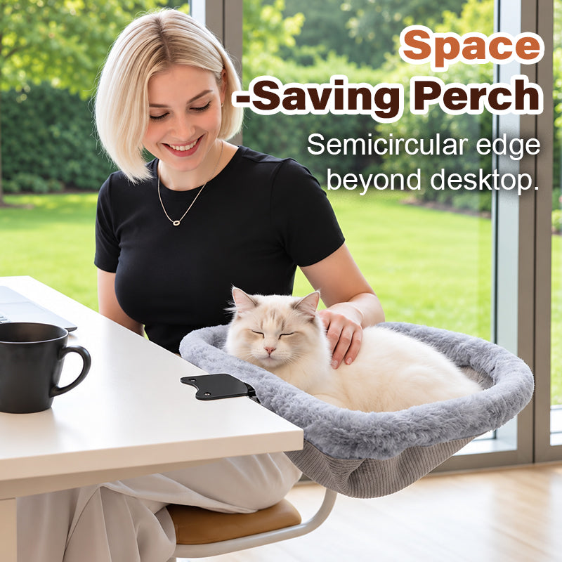 🐈 Opvouwbaar Kattenbed en Hangmat voor aan het Bureau — Comfortabel & Ruimtebesparend