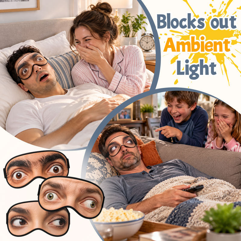 😂 Grappig Slaapmasker met Open Ogen 😳💤