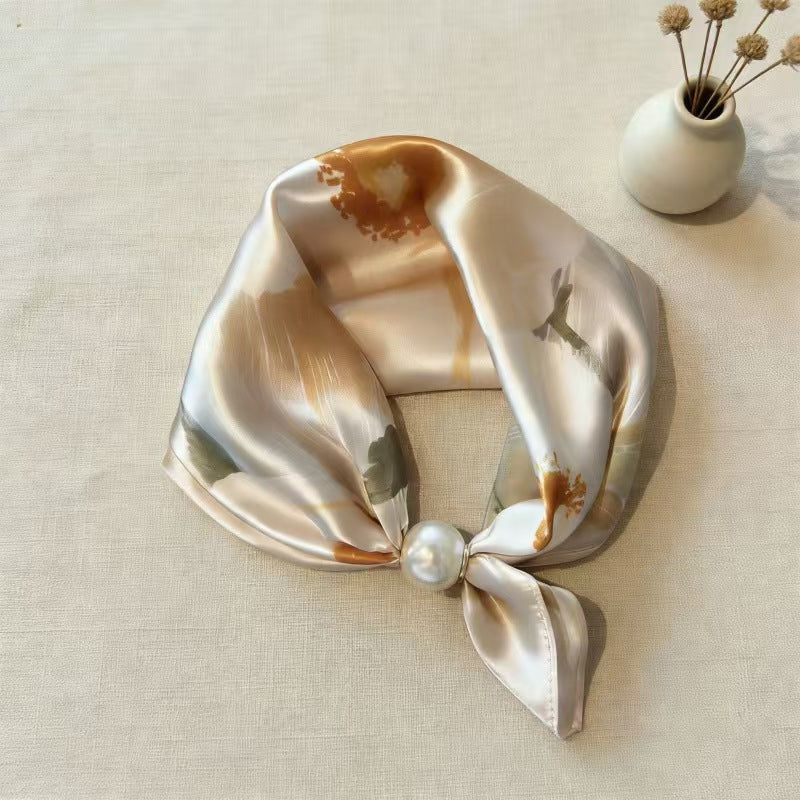 🤍 Magnetische sjaal met een parel – zie er in een handomdraai elegant uit