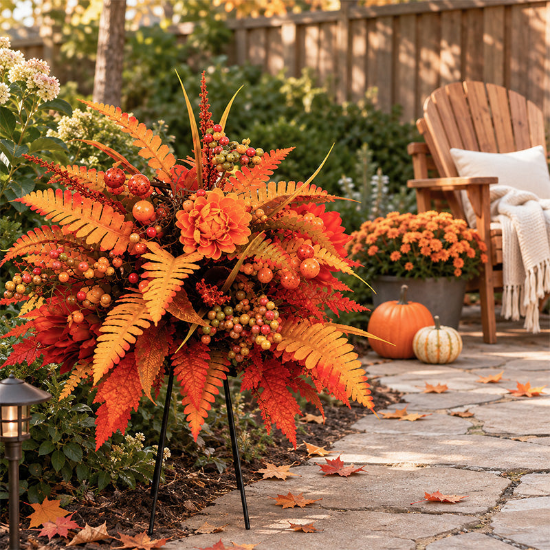 🍁 Herfstboeket Tuinprikker — Bloemenarrangement voor in de tuin