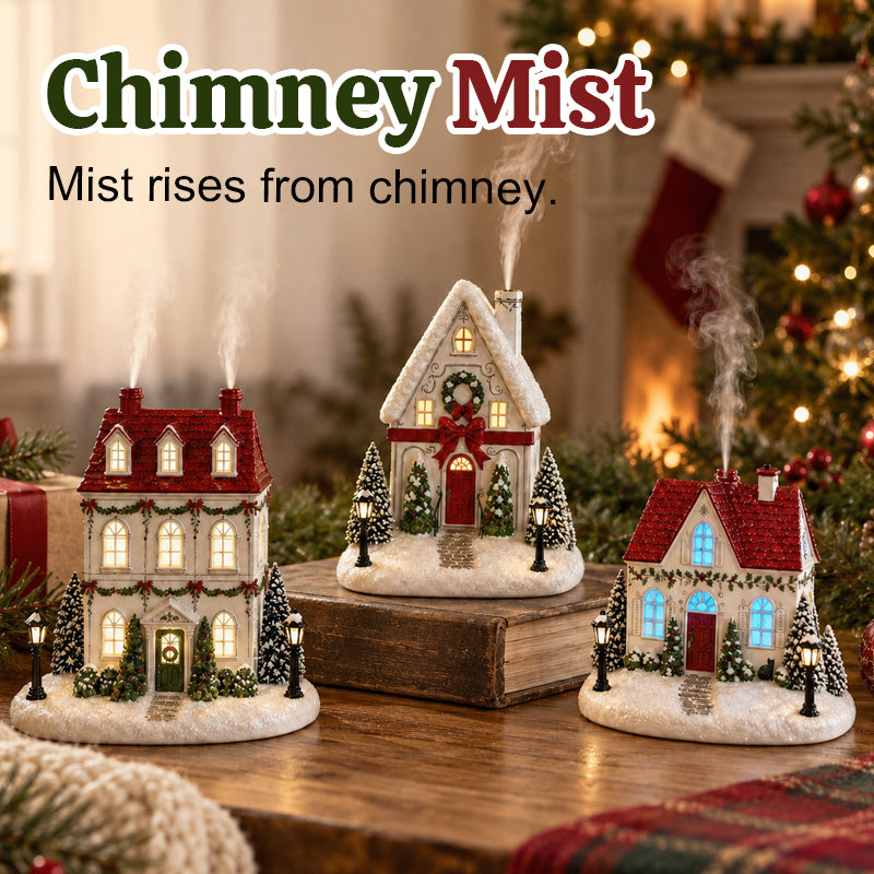 🎄🏠✨Mistletoe Lane Kersthuis Diffuser