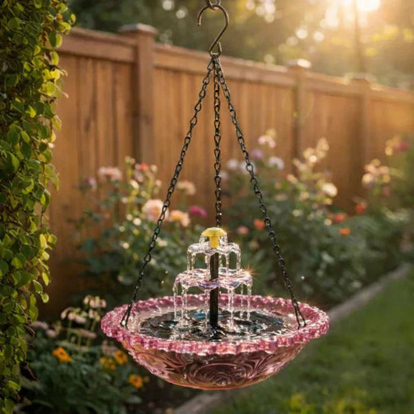 🔥💐LENTE-UITVERKOOP - 50% KORTING⚡Meer dan 50.000 verkocht!🐦Zonne-waterval hangende vogelbadfontein