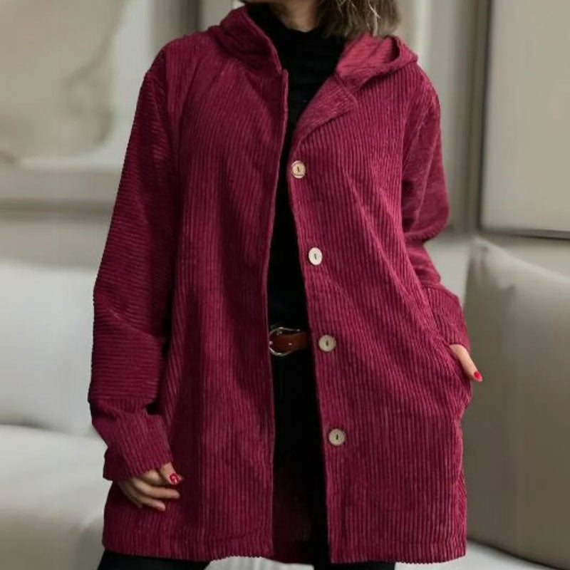 🍂 Casual fluwelen hoodiejas voor de herfst🧥
