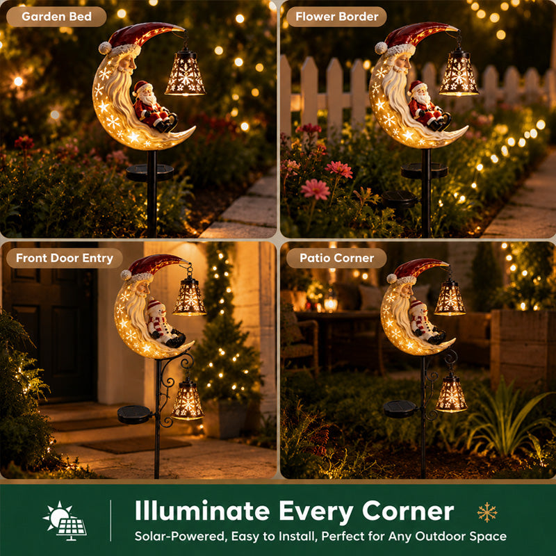 🎄Kerstsneeuwpop - tuinlamp op zonne-energie🎄