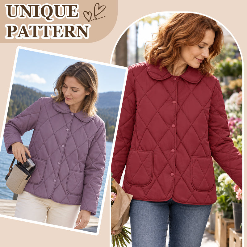✨ Korte Dames Jas met Ruitpatroon 🧥