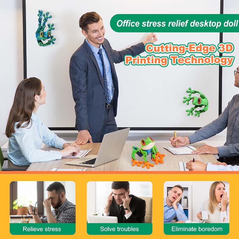 🐸 3D-geprinte magnetische kikker – een levensechte, poseerbare, lichtgevende vriend voor op je koelkast!