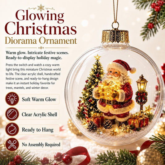 🎄 LED kerst diorama — een miniatuurwereld met warm licht