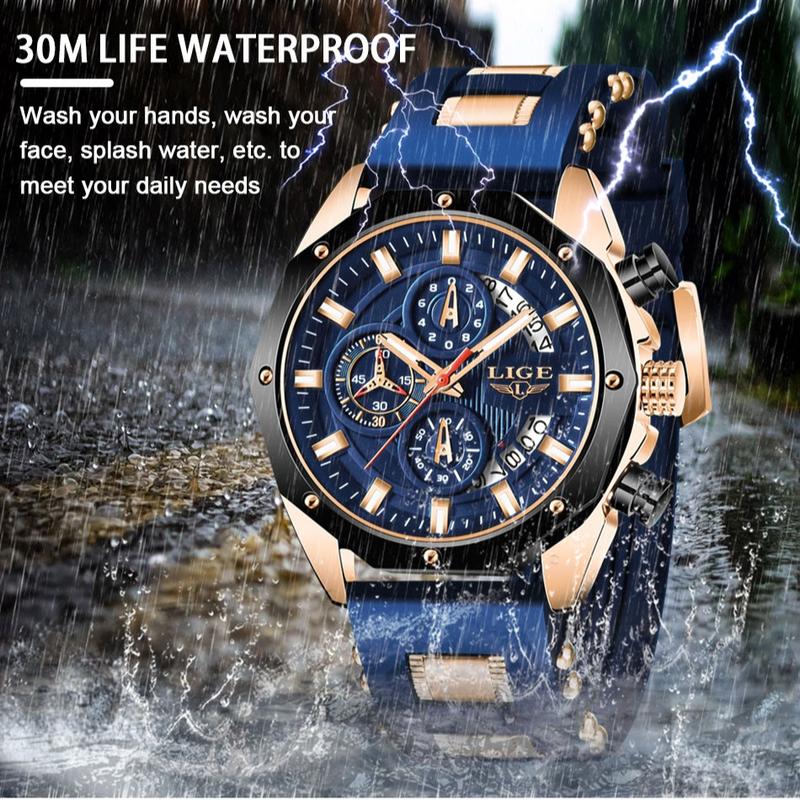 ⌚ Heren Waterdicht Sport Horloge — 50% korting ⚡
