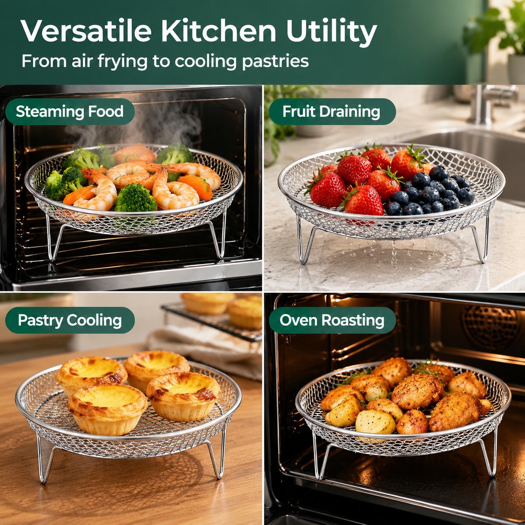 🔥🥘 Airfryer RVS Rek – Knapperig Zonder Moeite