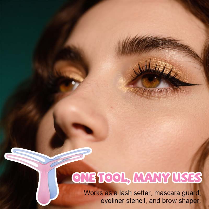 ⌛ Slechts € 9,9🌟 Wimpermake-up helper – 3-in-1 schoonheidsaccessoire