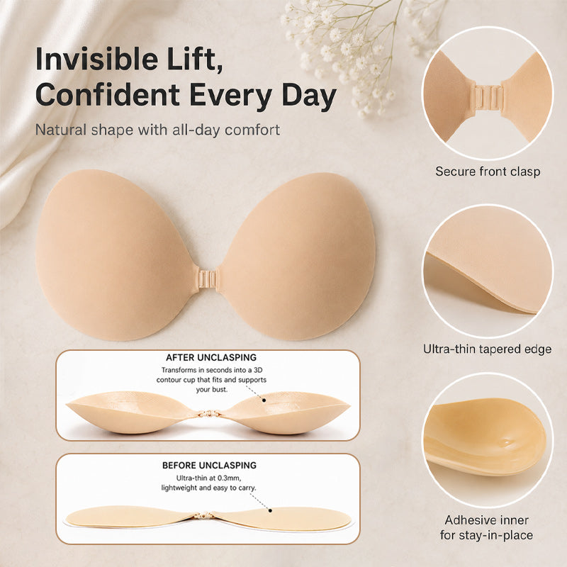 💖 3D-push-up-bh-tepelbedekkingen van massief siliconen: onzichtbare lift-bedekkingen! ✨