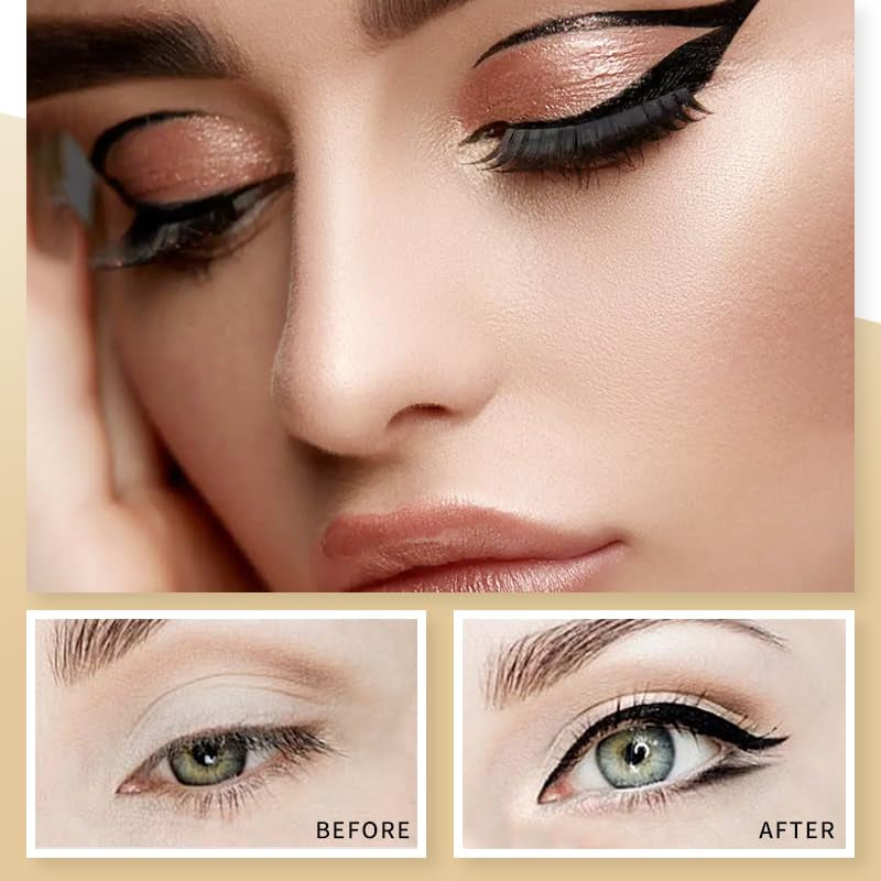 Professionele Waterproof Eyeliner – Intens Zwart & Vlekvrij 🏁🖤