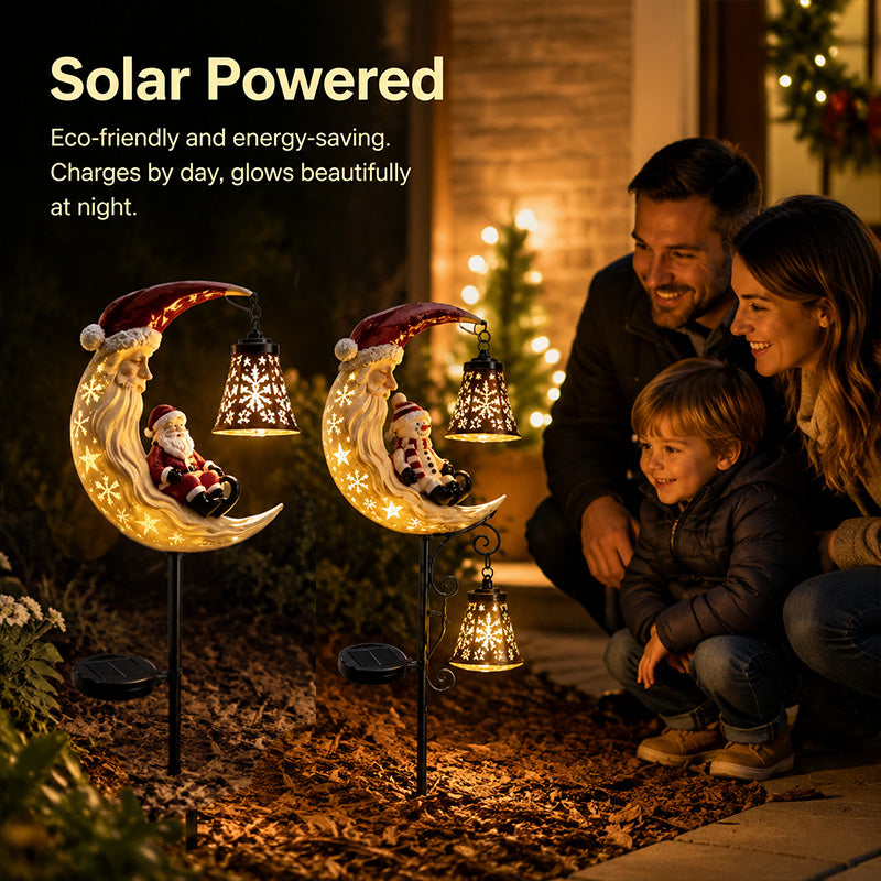 🎄Kerstsneeuwpop - tuinlamp op zonne-energie🎄