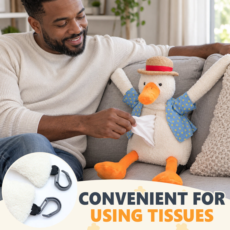 🦆 Grappige Eend Tissuebox Cover – Voor in de Badkamer of Keuken ✨