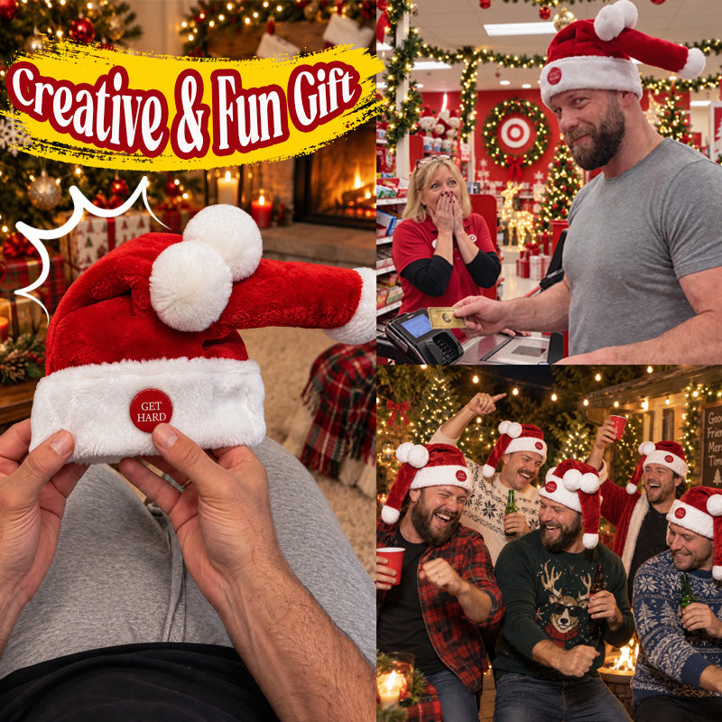 🎅 Grappige Beweegbare Kerstmuts — Leuk Kerstfeest Accessoire