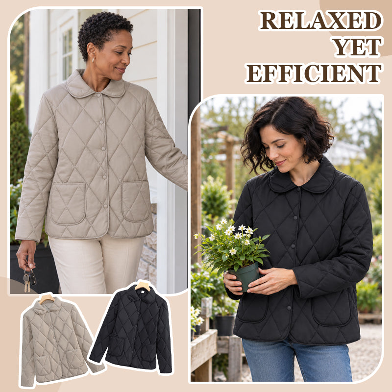 ✨ Korte Dames Jas met Ruitpatroon 🧥