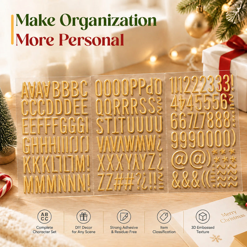 ✨ 3D Opblaasbare Letterstickers – Voor DIY Journals, Scrapbooks & Labels 📚