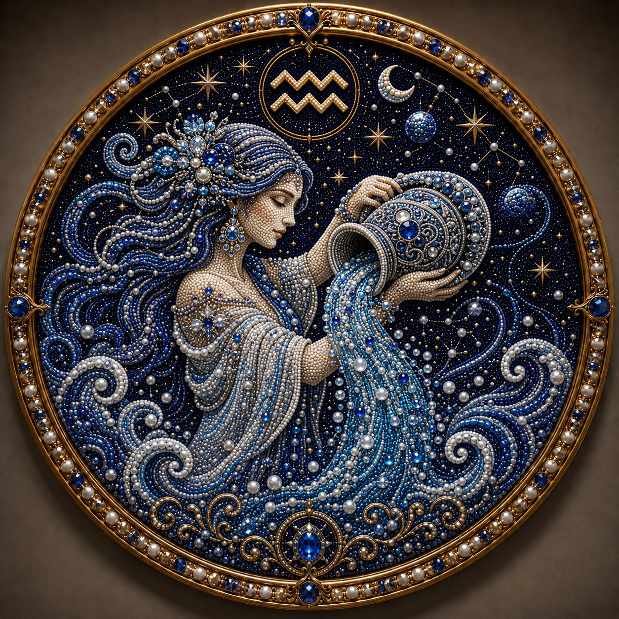 🌙✨Gepersonaliseerde 12-delige parelkunstset met sterrenbeelden – Ontspan en ga creatief aan de slag! 🌌