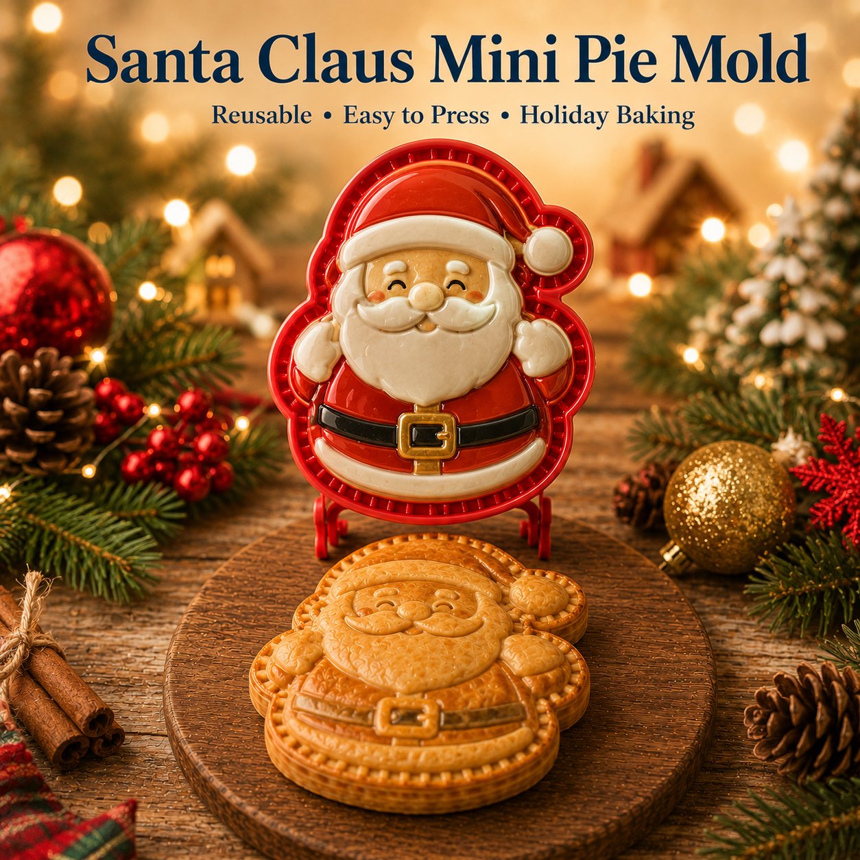 🎄 Kerst mini taartvormen – 8 ontwerpen 🎁