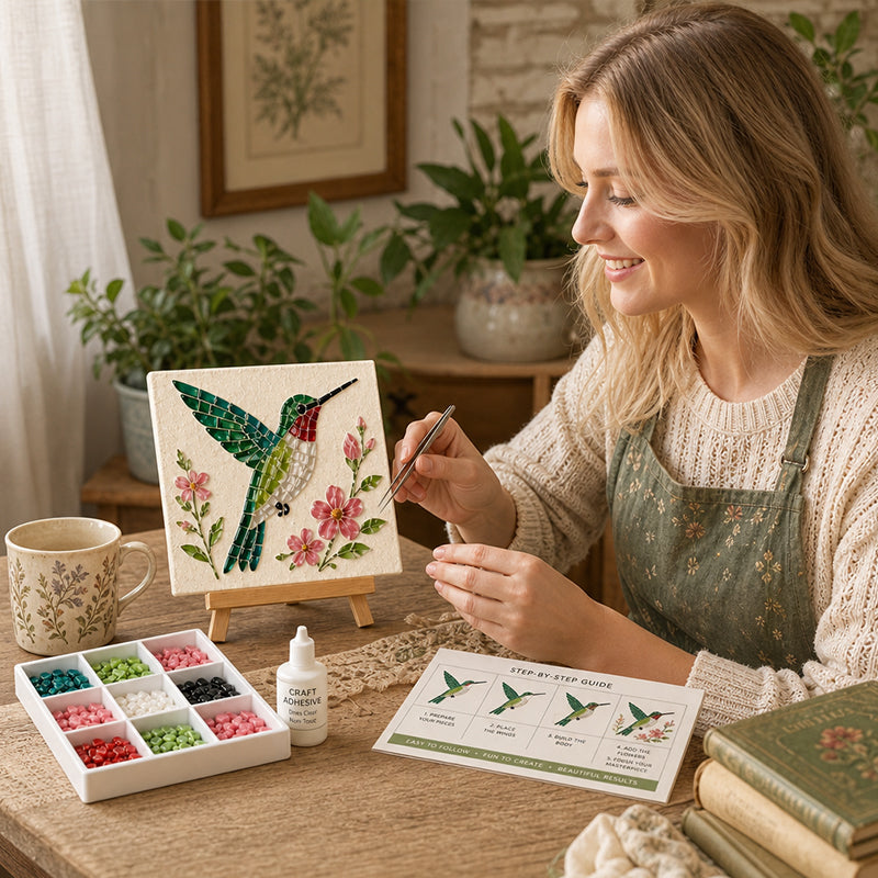 🎨Maak thuis schitterende mozaïekkunst! ✨Jouw perfecte creatieve uitje zonder scherm! 🧘