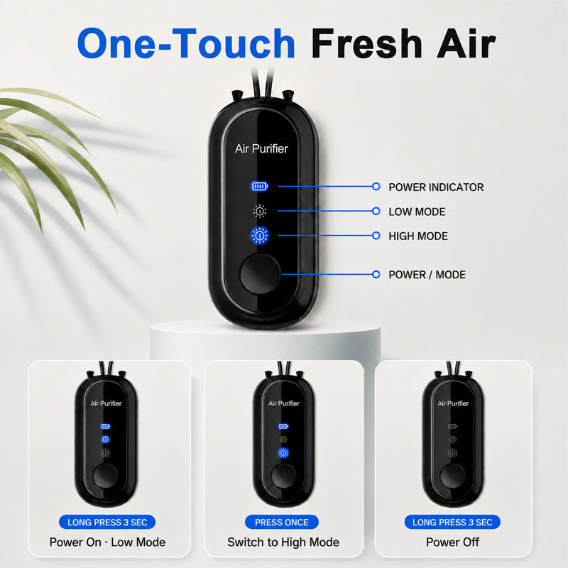 Mini Neck-Worn Air Purifier