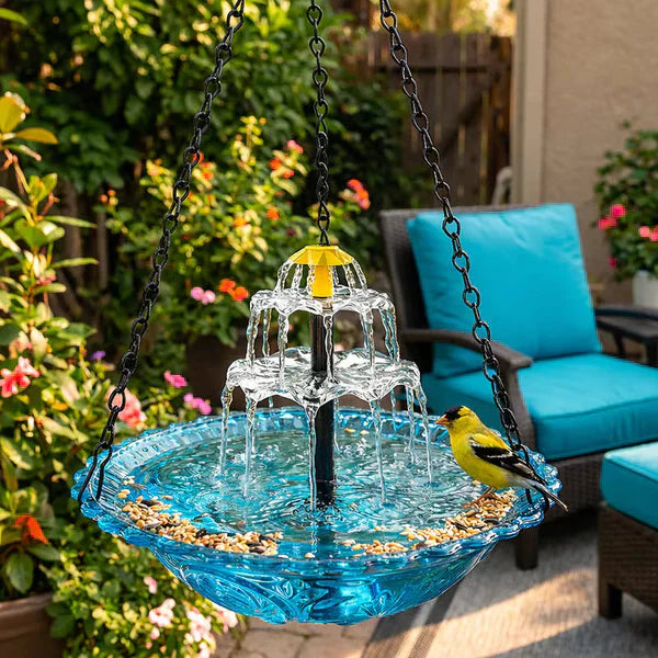 🔥💐LENTE-UITVERKOOP - 50% KORTING⚡Meer dan 50.000 verkocht!🐦Zonne-waterval hangende vogelbadfontein