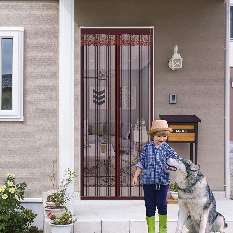 🦟 Houd ongedierte buiten – in 2 minuten geïnstalleerd! Het magnetische gaasgordijn voor de deur! 🚪 Loop gewoon naar binnen – het sluit automatisch! ✨