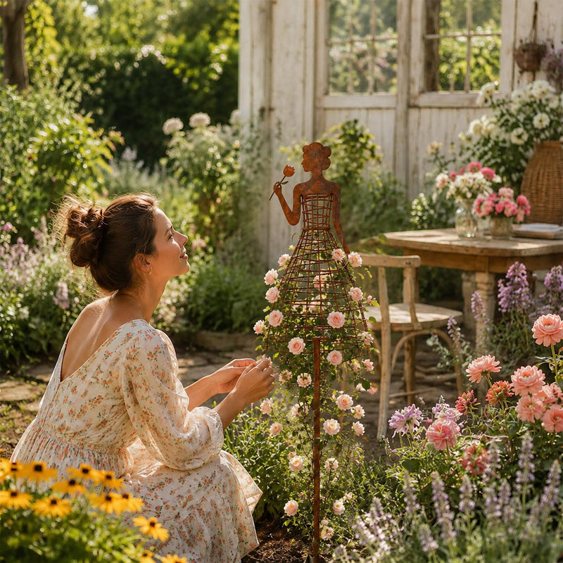 🌹 Vintage Klimrek — stijlvolle ondersteuning voor planten, het hele jaar door