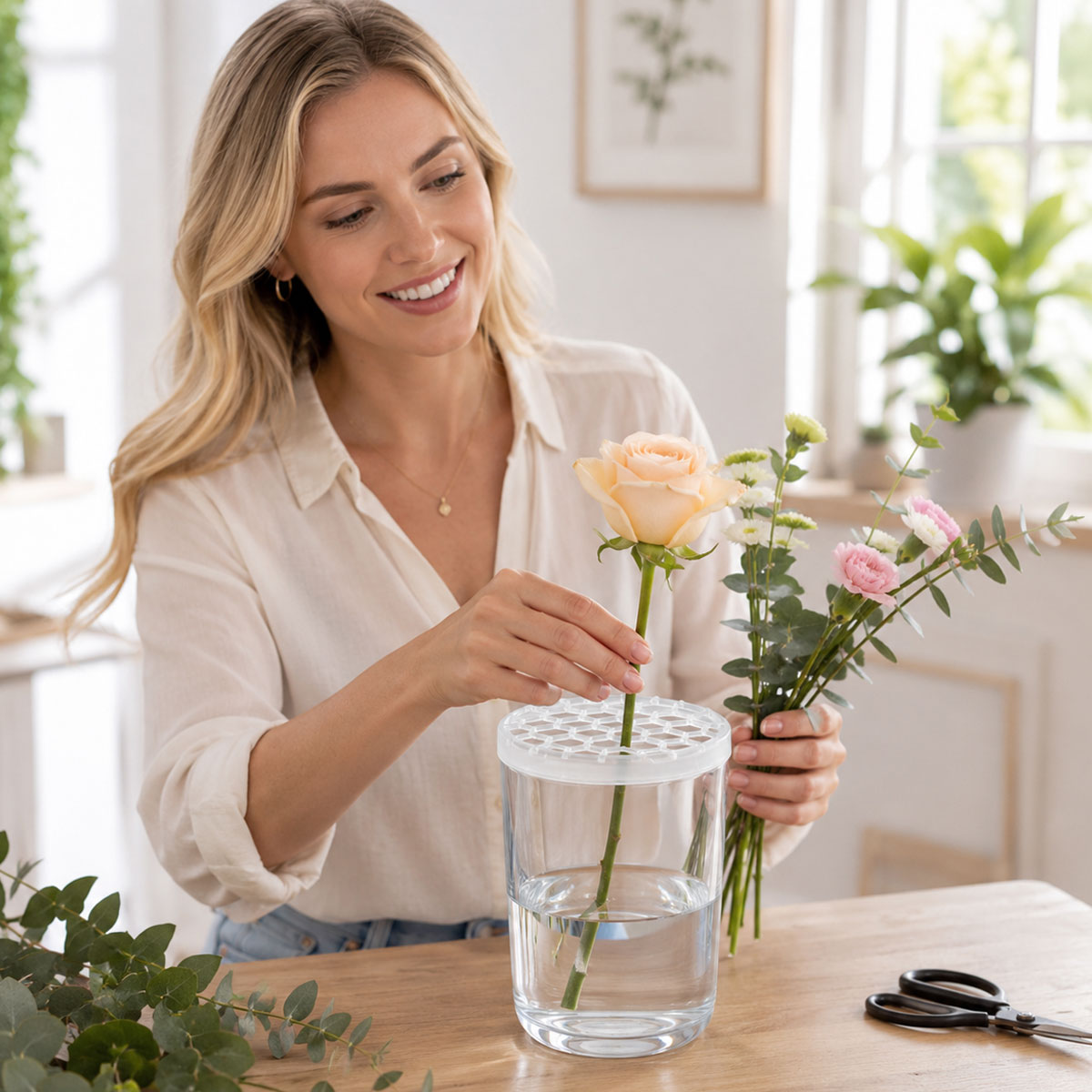 🌸 Honingraatvormig siliconen bloemschiknet
