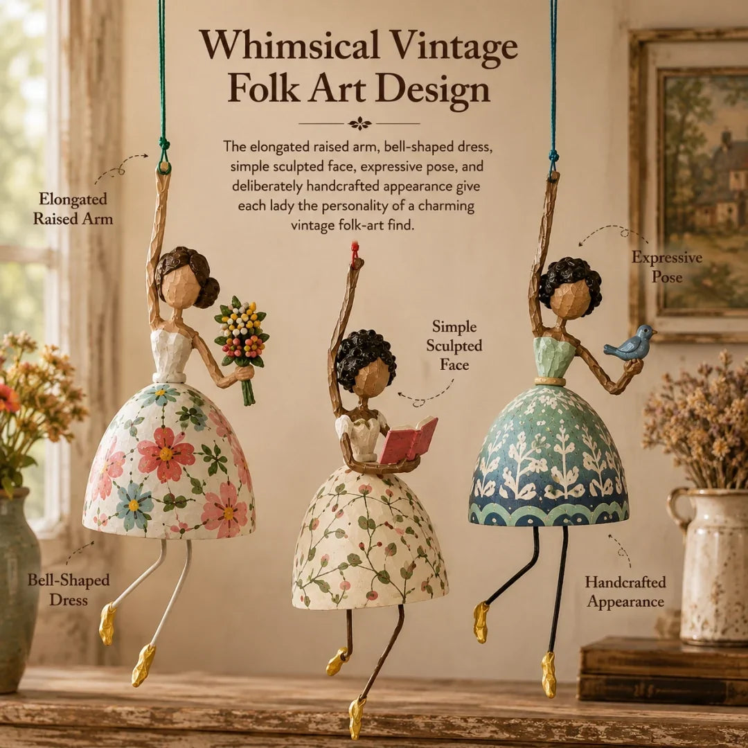 💃 Dansende Dame — vrolijke hanger voor aan de muur