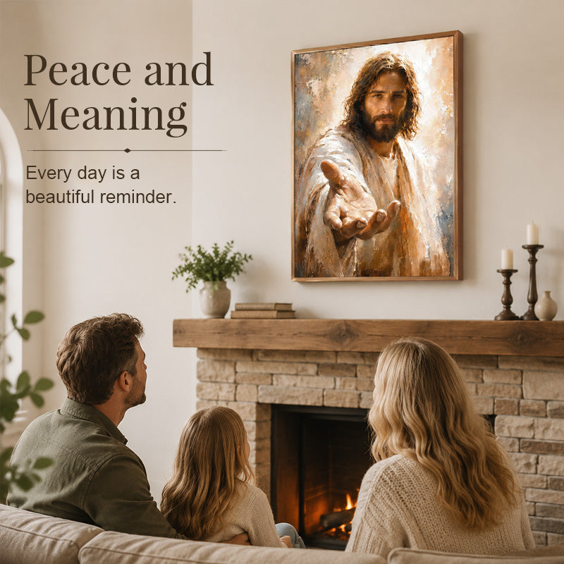 🙏🕯️ Walk With Me — wandkunst die rust brengt in huis