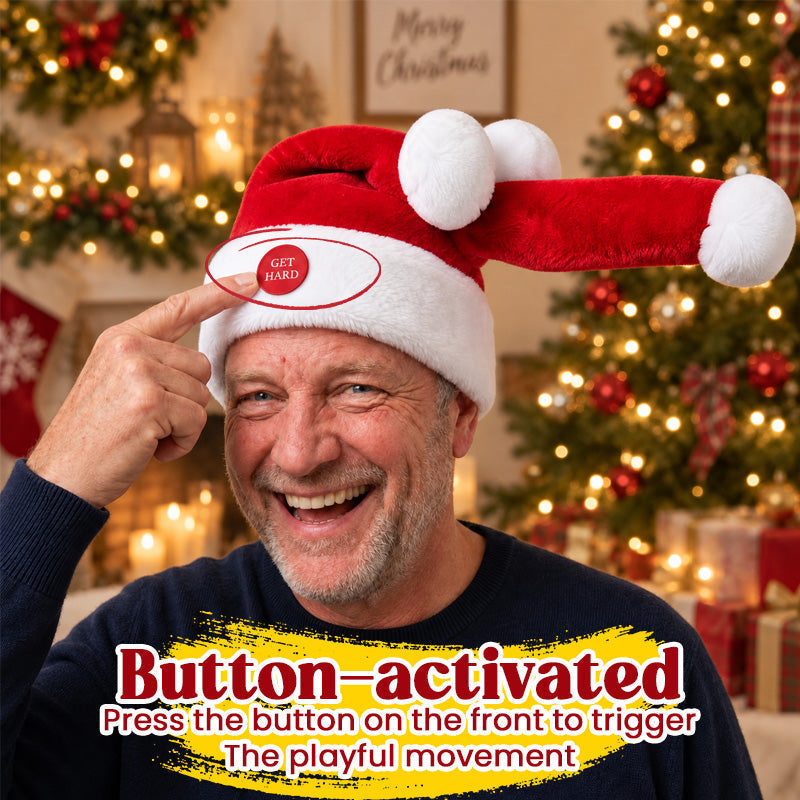 🎅 Grappige Beweegbare Kerstmuts — Leuk Kerstfeest Accessoire