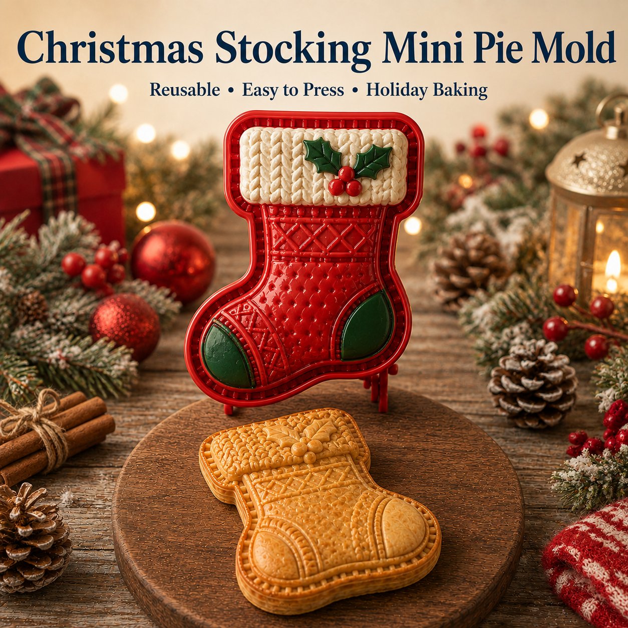 🎄 Kerst mini taartvormen – 8 ontwerpen 🎁