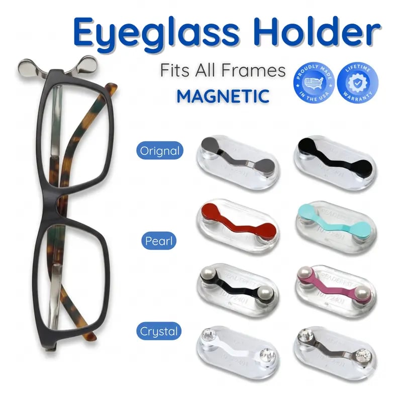 🧲 De ultieme magnetische brillenhouder: antislipclip en bescherming tegen kleding! 👓