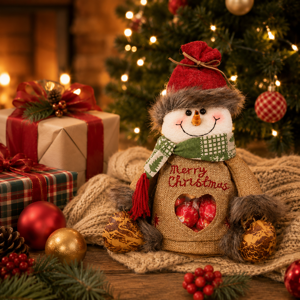 🎅 Stevige kerstzakjes met ritssluiting — voor snoep & kleine cadeaus