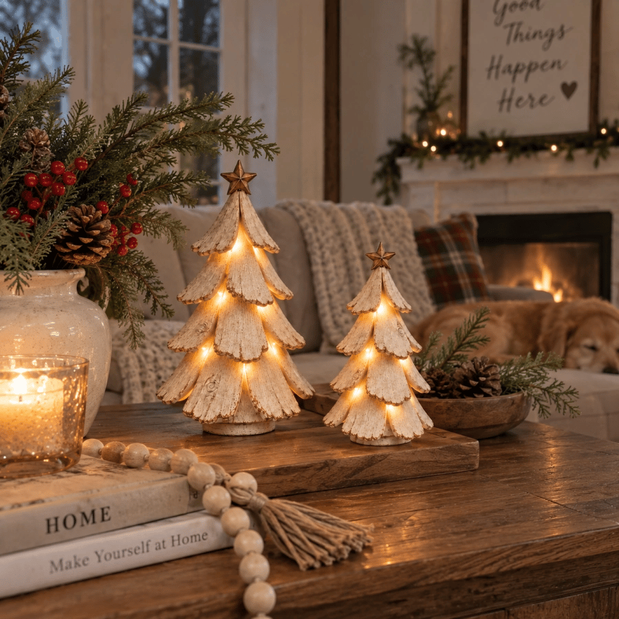 🔥 Nog slechts 5 stuks op voorraad tegen deze prijs!✨:Vintage LED Kerstboom – Breng Nostalgie Tot Leven! 🎄