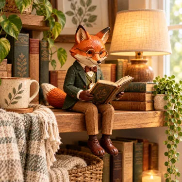 🦊 Lezende Vos Ornament
