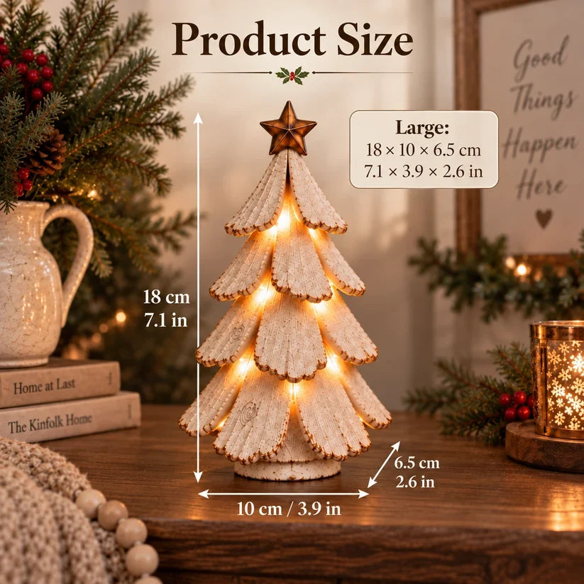 🔥 Nog slechts 5 stuks op voorraad tegen deze prijs!✨:Vintage LED Kerstboom – Breng Nostalgie Tot Leven! 🎄
