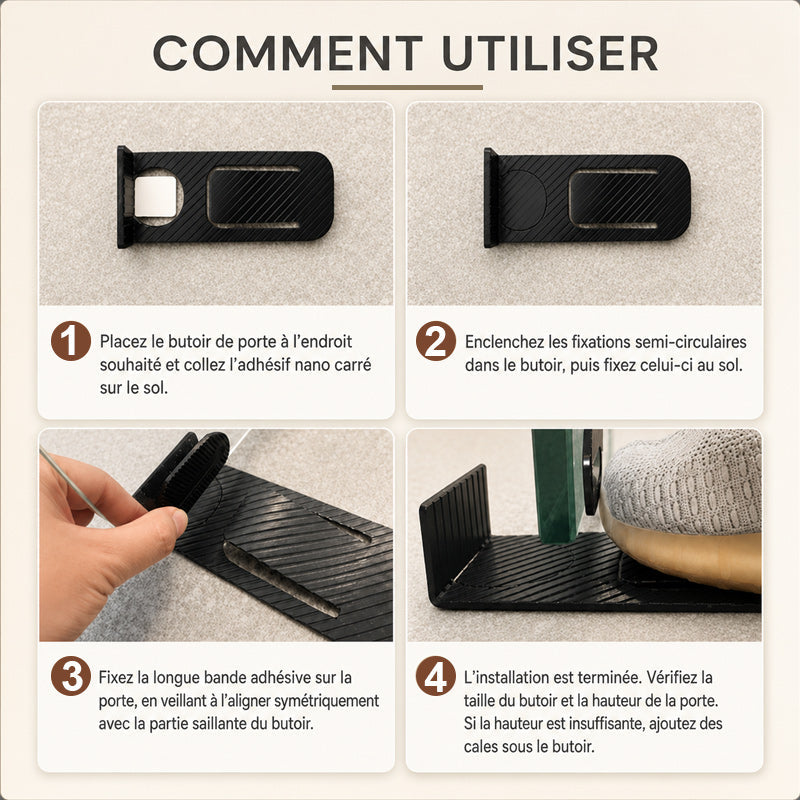🚪🛡️ Discrete Multifunctionele Deurstopper — Babyveiligheid & Dagelijkse Deurcontrole