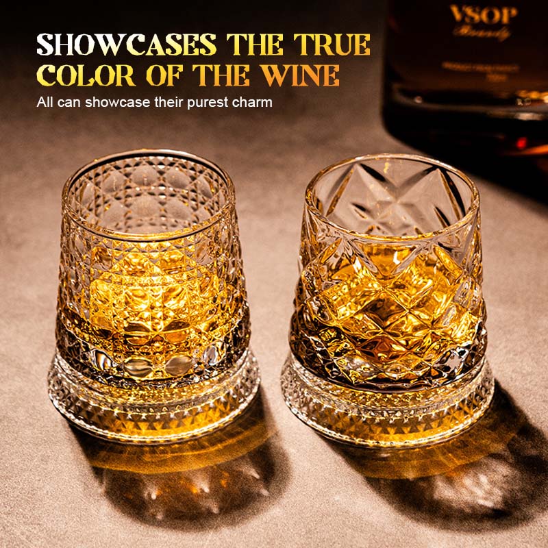 ✨ Luxe Draaiend Whiskyglas · Crystal Spin-serie