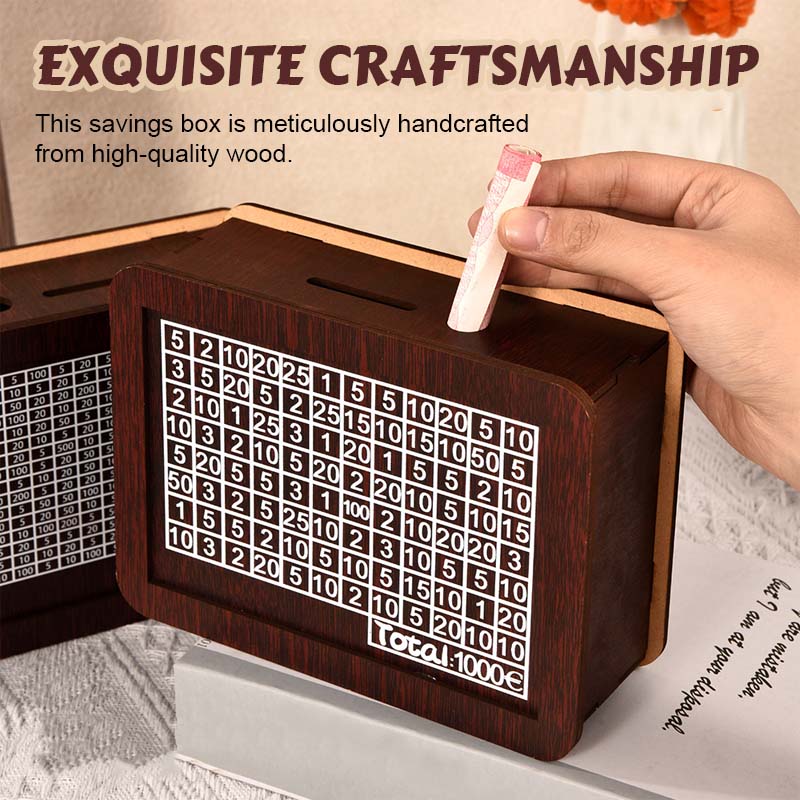 🔥Houten digitale spaarpot
