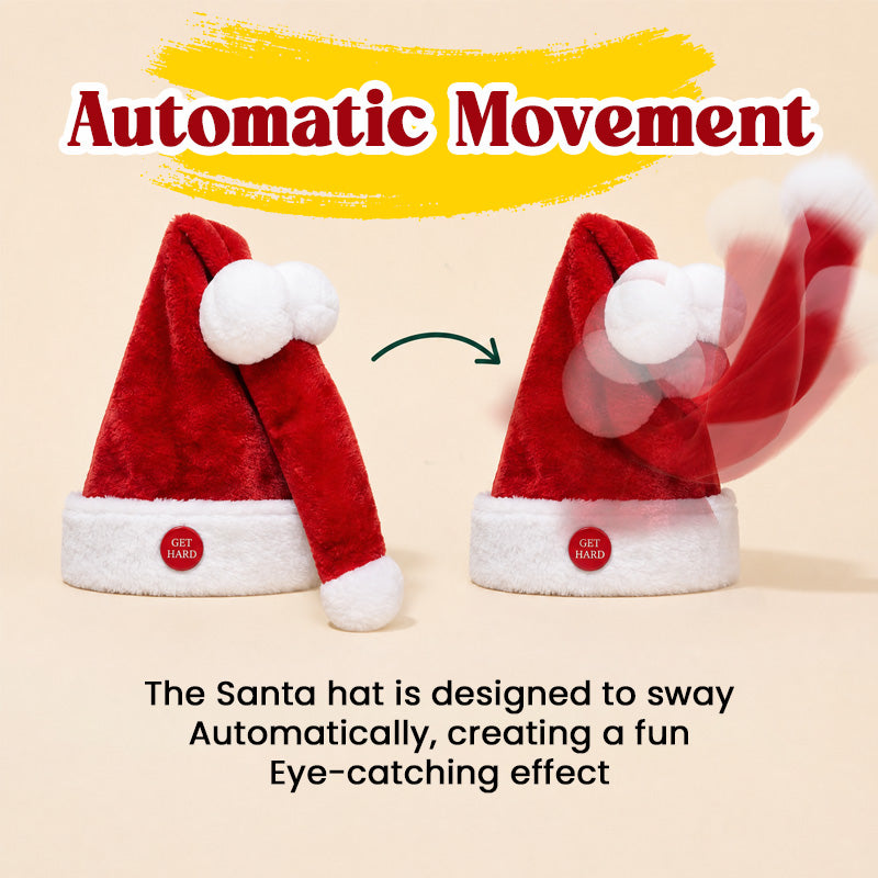 🎅 Grappige Beweegbare Kerstmuts — Leuk Kerstfeest Accessoire