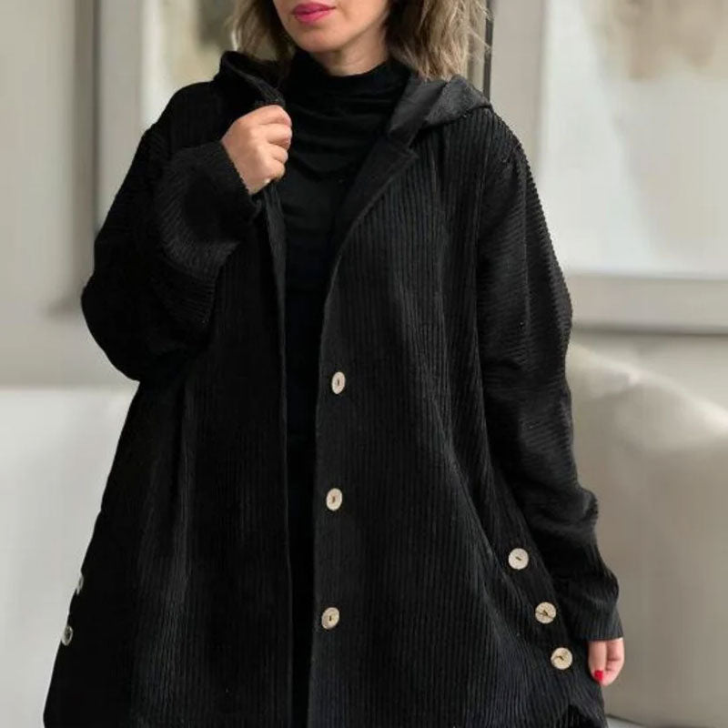 🍂 Casual fluwelen hoodiejas voor de herfst🧥