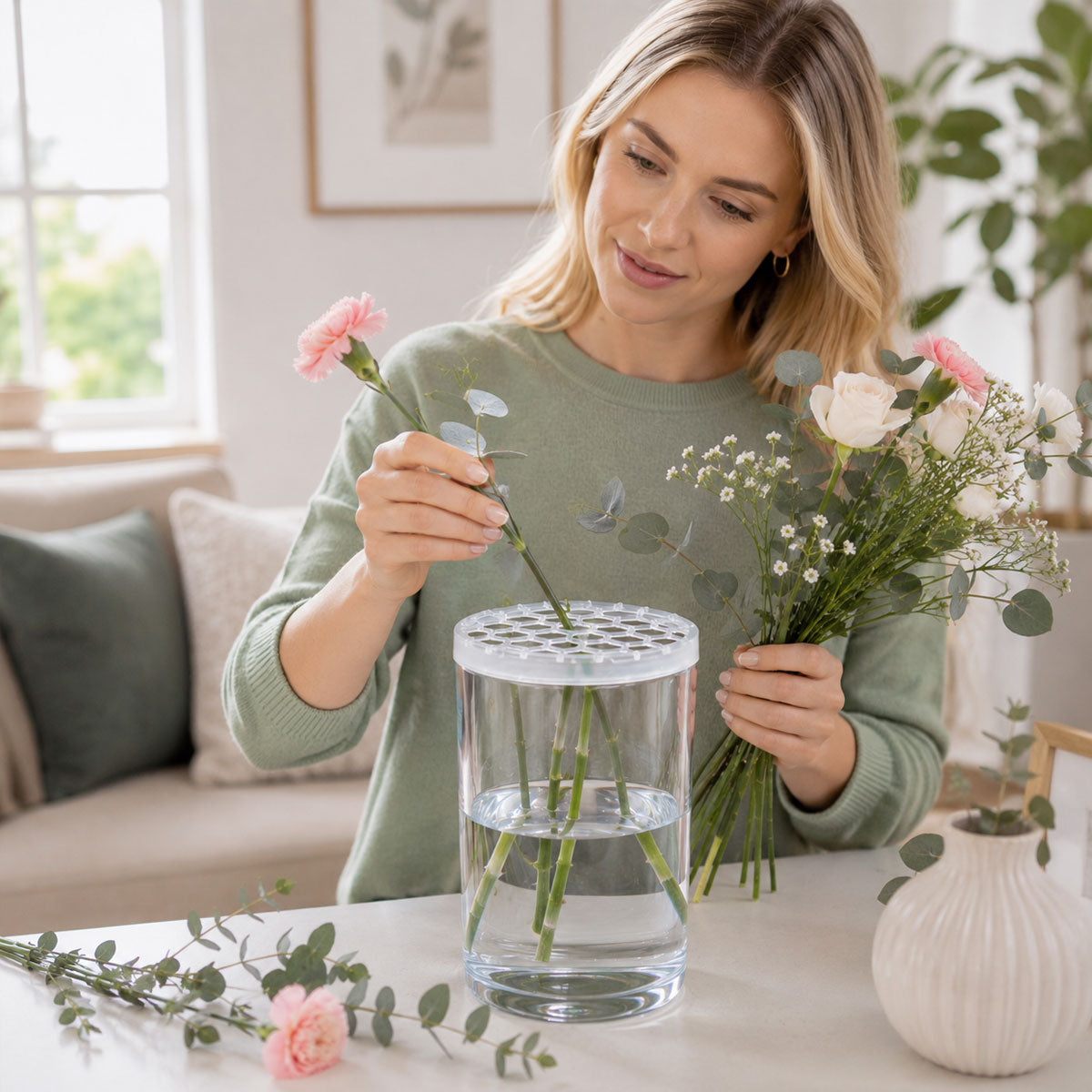🌸 Honingraatvormig siliconen bloemschiknet