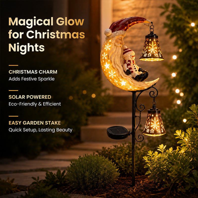 🎄Kerstsneeuwpop - tuinlamp op zonne-energie🎄