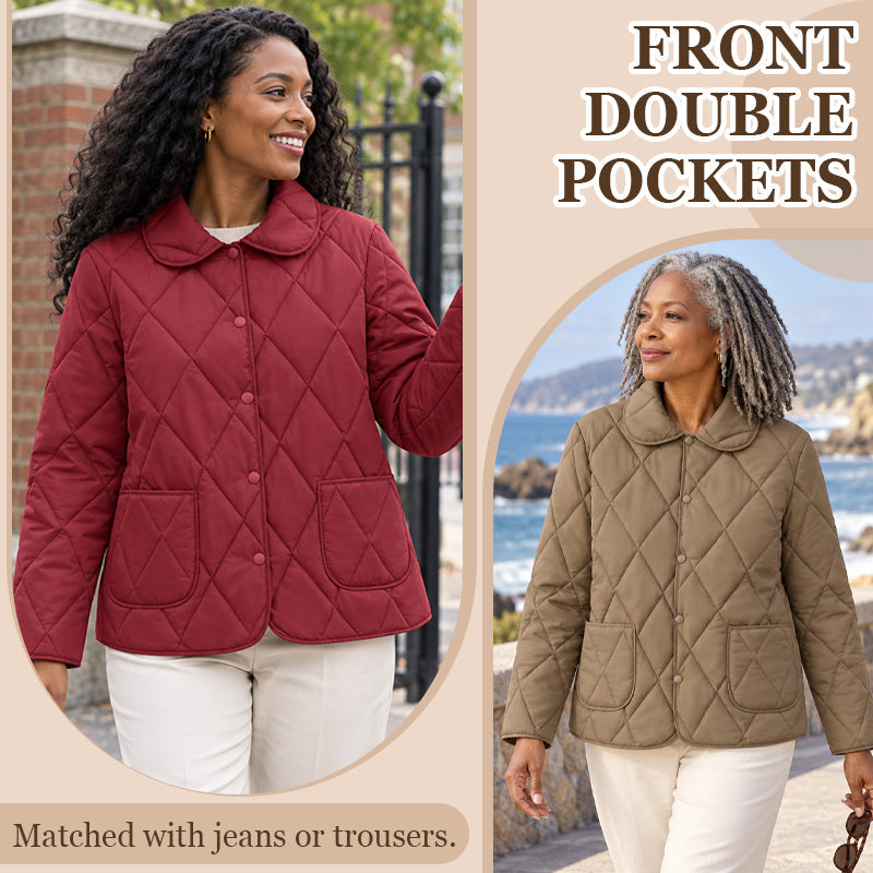 ✨ Korte Dames Jas met Ruitpatroon 🧥