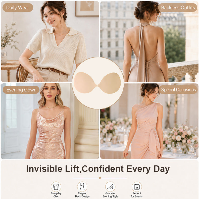 💖 3D-push-up-bh-tepelbedekkingen van massief siliconen: onzichtbare lift-bedekkingen! ✨