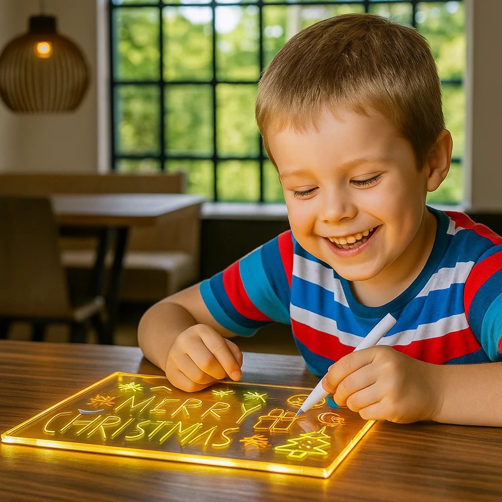 💥 LAATSTE DAG: 49% KORTING! 🎨 Lichtgevend LED Tekenbord voor Kinderen ✨