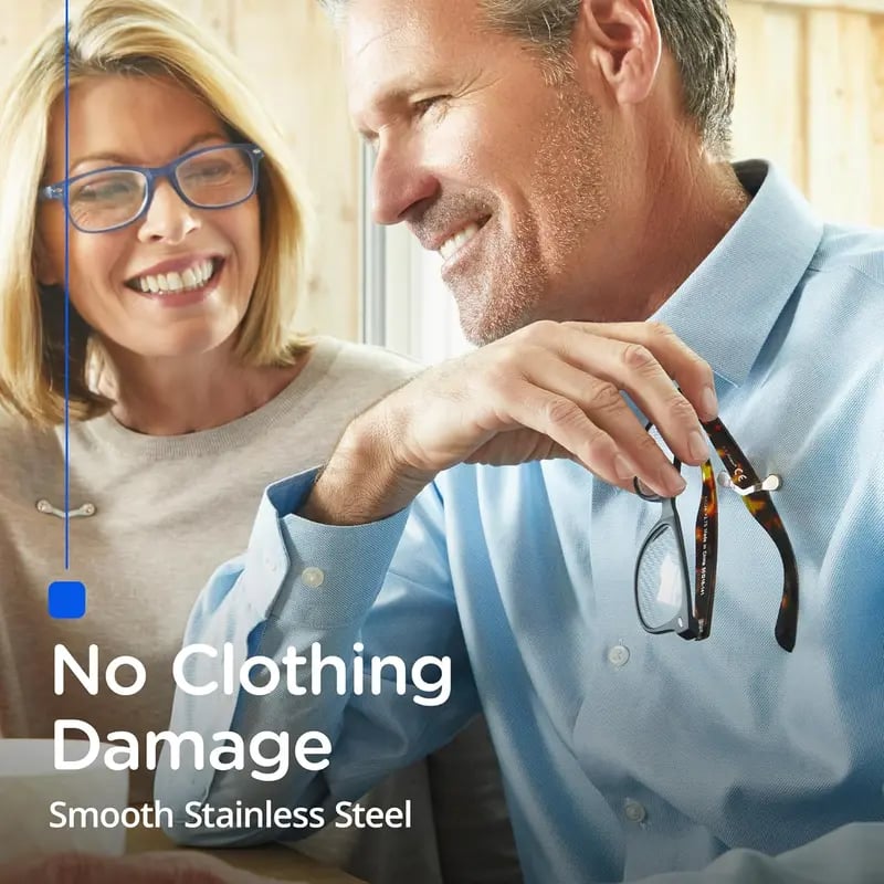 🧲 De ultieme magnetische brillenhouder: antislipclip en bescherming tegen kleding! 👓