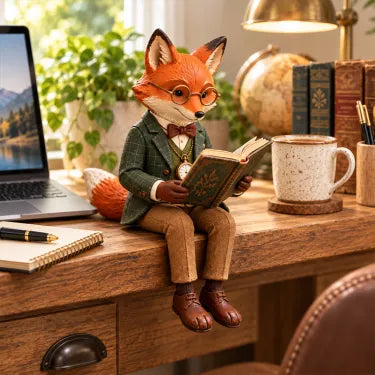 🦊 Lezende Vos Ornament